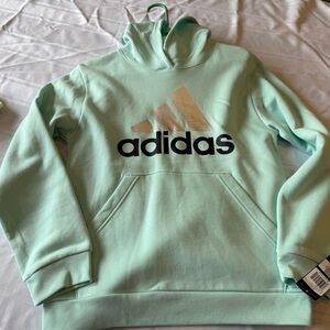 NWT Adidas Light Green Regular Fit Hoodie